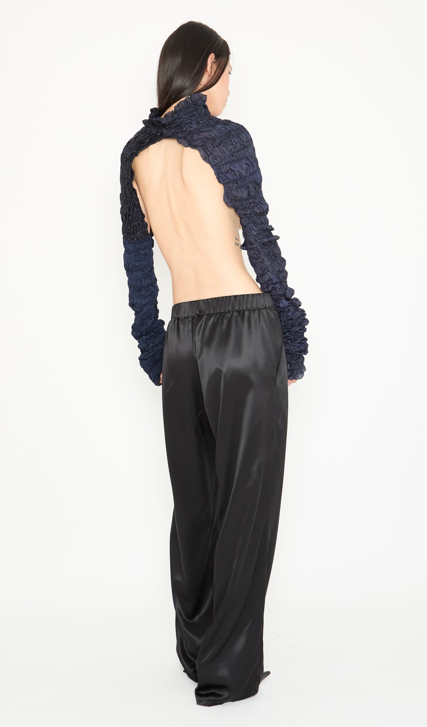 Smocked Silk Sleeves