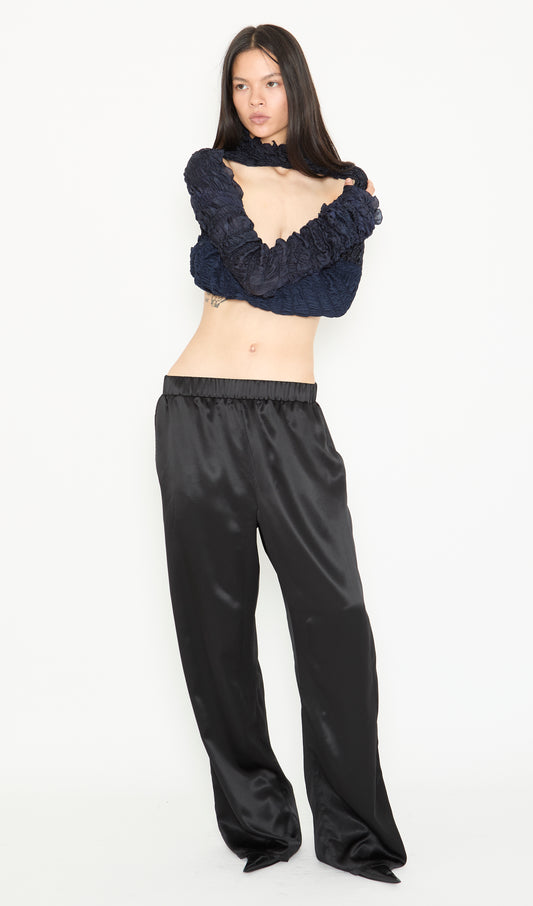 Smocked Silk Sleeves
