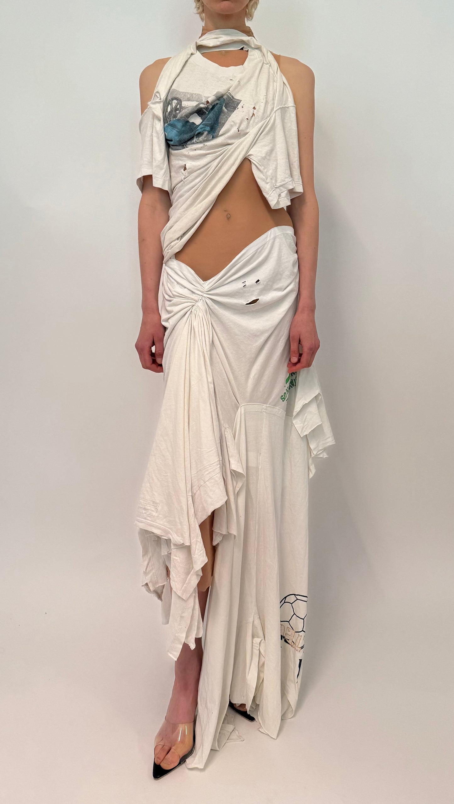 TS & Mesh Gown